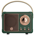 Haut - parleur bluetooth vintage avec radio fm r�tro, connexion sans fil bluetooth 5. 0, prise carte ...