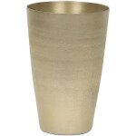 Haut vase � fleurs d�coratif en aluminium dor� martel� accessoire id�al pour salon ou chambre au design ...