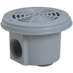 Hayward - lot de 2 bondes de fond  visser gris clair (liner)