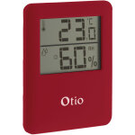 Otio - thermomètre hygromètre magnétique lcd - bordeaux Otio - thermomètre hygromètre magnétique lcd - bordeaux