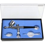 Hd - 130 kit d'arographe de maquillage pistolet pulvrisateur  action double par gravit  action de ...
