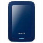 Hdd ext hv300 1tb bleu disque dur externe 1000 go noir - adata