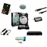 Hdme - kit camping car parabole 35 cm + recepteur ths804 tntsat + lnb hd me kit pointeur sat