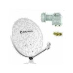 Hdme - parabole cahors fibre 70 cm + lnb twin 0, 1db Hdme - parabole cahors fibre 70 cm + lnb twin 0, 1db