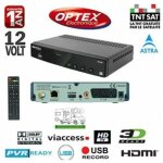 Hdme - recepteur numerique s. c tntsat hd optex ors9989 - hd tntsat - 12 volts