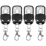 Hdme - t�l�commande 4pcs universelle clonage sans fil fob cl� pour porte de garage 433mhz jolly