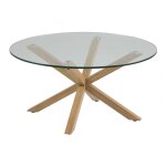 Ebuy24 - heat table basse, Ø82 cm, plateau en verre et pieds en métal recouverts en feuille de chêne. ... Ebuy24 - heat table basse, Ø82 cm, plateau en verre et pieds en métal recouverts en feuille de chêne. ...