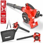 Hecht 9280 aspirateur souffleur broyeur essence 3en1 252km / h 50 l moteur � deux temps