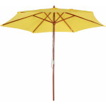 Parasol florida, parasol de jardin parasol de march�, � 3m polyester / bois, jaune
