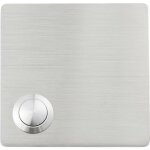 Heidemann 70548 bouton de sonnette simple acier inoxydable 48 v ac / 2 a