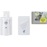 Carillon sans fil set complet pour animaux de compagnie, avec d�tecteur de mouvements heidemann 70829 ...