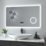 Heilmetz - miroir salle de bain 100x60cm, miroir salle de bain led avec interrupteur tactile et anti ...