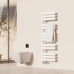 Heilmetz - s�che - serviettes 120 x 40 cm radiateur � eau chaude blanc, anti - bact�rien, 494w, pour ...