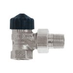 Corps de vanne thermostatique 1 / 2' querre laiton rouge