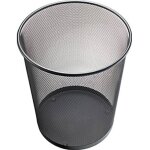 Corbeille  papier helit the circle network h2518595 15 l ( x h) 265 mm x 280 mm mtal noir 1 pc(s)