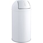 Helit - poubelle  poussoir, acier, fermeture automatique,