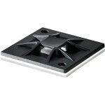 Hellermanntyton - qm40a - pa66 - bk - l1 embase de fixation autocollant, vissable 151 - 10916 4 voies, ...