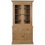 Buffet vaisselier en chêne 2 portes vitrées 2 tiroirs 2 portes bois - victoria Buffet vaisselier en chêne 2 portes vitrées 2 tiroirs 2 portes bois - victoria