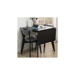 Hellin - table à manger extensible 80 - 120 cm décor chêne noir - selda Hellin - table à manger extensible 80 - 120 cm décor chêne noir - selda