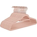 Lot de 30 cintres en velours antid�rapants avec crochets rose gold pivotants 0 6 cm d'�paisseur 45 cm ...