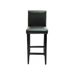 Helloshop26 - lot de 6 tabourets de bar design chaise sige cuir artificiel noir