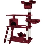 Helloshop26 - arbre  chat 141 cm rouge bordeaux