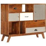Helloshop26 - buffet bahut armoire console meuble de rangement 115 cm bois solide d'acacia Helloshop26 - buffet bahut armoire console meuble de rangement 115 cm bois solide d'acacia