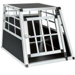 Helloshop26 - cage box caisse de transport chien mobile aluminium single