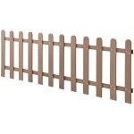 Helloshop26 - clture dcorative brise vue brise vente bois composite (wpc) brun 200 x 60 cm