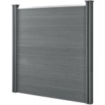 Helloshop26 - clture de jardin brise vue brise vent bois composite 187 cm gris