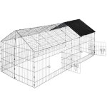 Enclos cage pour rongeurs 180 x 75 x 75 cm noir Enclos cage pour rongeurs 180 x 75 x 75 cm noir