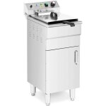Helloshop26 - friteuse �lectrique 13 litres 5 000 watts robinet de vidange zone froide sur armoire professionn ...
