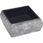 Lavabo vasque salle de bain 30 x 30 cm marbre noir