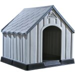 Niche pour chien 92 x 87 x 91 cm plastique gris