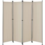 Helloshop26 - paravent brise - vue barrire protection de l'intimit 215 x 170 cm beige