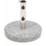 Helloshop26 - pied base socle de parasol granite tube en acier inoxydable rond 22 kg