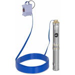 Helloshop26 - pompe immerg�e pompe de puits submersible refoulement - 6000 l / h - 370 watts - acier ...