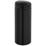 Helloshop26 - poubelle automatique cuisine 50 litres avec rcipient intrieur acier au carbone noir