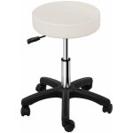 Helloshop26 - tabouret chaise siège de bureau à roulette beige Helloshop26 - tabouret chaise siège de bureau à roulette beige