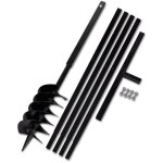 Bêche et tarière manuelle 150 mm avec rallonge 5 m acier outils garage atelier bricolage Bêche et tarière manuelle 150 mm avec rallonge 5 m acier outils garage atelier bricolage