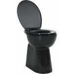 Toilette haute sans bord avec fermeture douce cuvette wc si�ge de toilette salle de bain maison int�rieur ...