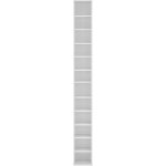 Helloshop26 - tour armoire tagre cd / dvd rangement stockage 175 cm mdf blanc