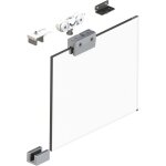 Helm - syst�me coulissant 73 50 kg portes vitr�es esg 8 mm kit complet