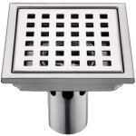 H�loise - siphon de sol inox 1 pcs en acier inoxydable drain15cm 15cm filtre carr� d�odorant anti retour ...