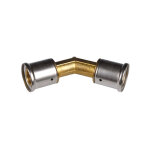 Coude 45° égal laiton multicouche à sertir be Ø32x3. 0 Coude 45° égal laiton multicouche à sertir be Ø32x3. 0