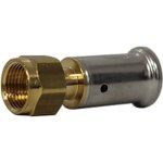 Henco - raccord droit �crou libre laiton multicouche � sertir th ou be �16x2. 0 - 3 / 8