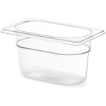 Hendi - bac gn transparent en polycarbonate gn 1 / 9 hauteur 65 mm 861837