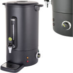 Hendi - chauffe - caf� avec robinet anti - goutte noir concept line 18 l 211465