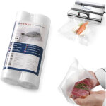 Hendi - sacs molet�s pour machines d'emballage sous vide en bande 200x6000mm 2 rouleaux