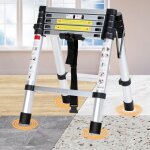 Swanew Échelle télescopique aluminium Échelle multi - usages 1. 7m + 2. 0m Échelle à coulisse stabil ... Swanew Échelle télescopique aluminium Échelle multi - usages 1. 7m + 2. 0m Échelle à coulisse stabil ...